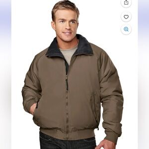 Tri-Mountain Mountaineer 8800 Nylon 3 Season Jacket, Large, British Tan/Black XS